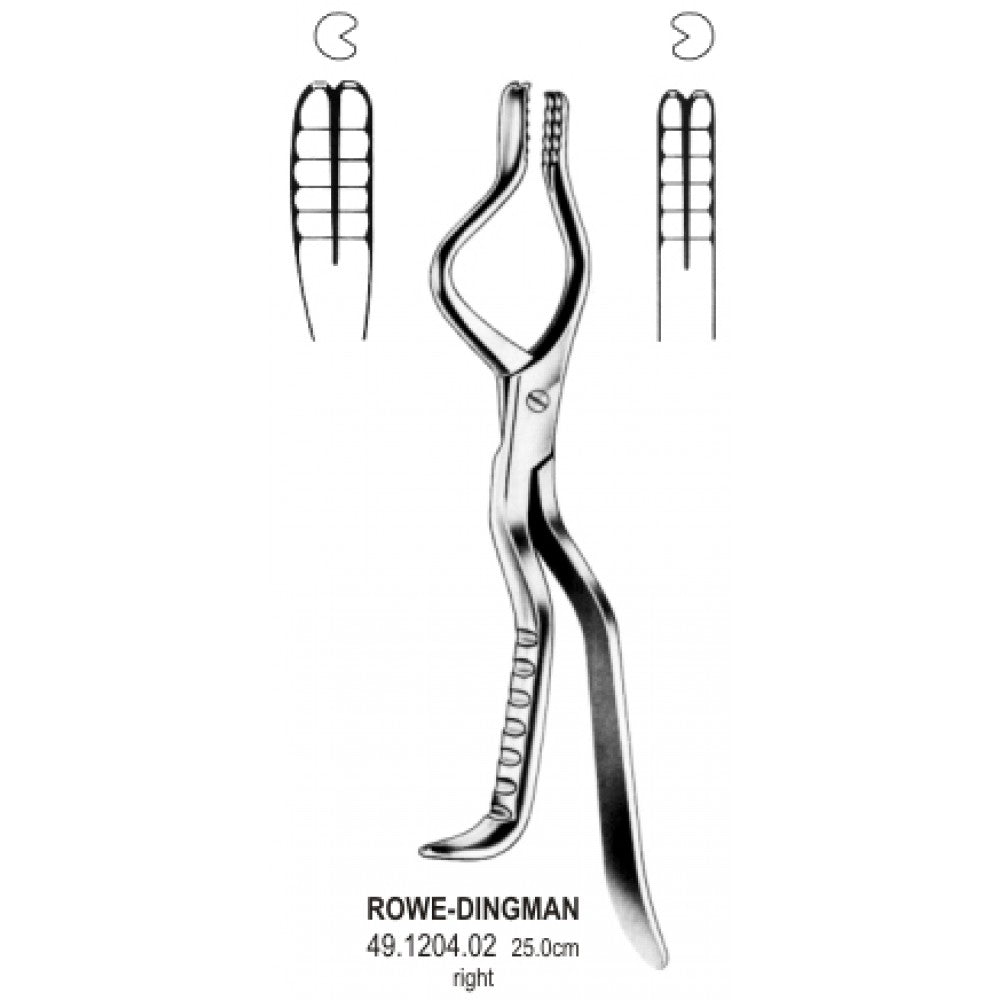 Rowe Dingman Disimpaction Forceps right 25cm - Surgix Instruments Stainless Steel Medical Instrument