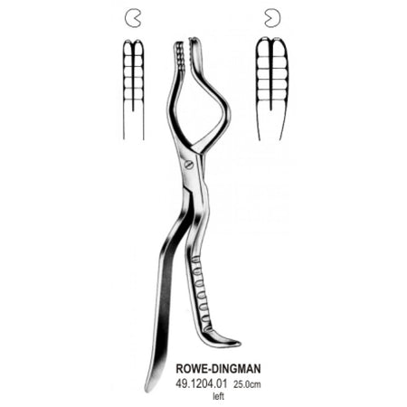 Rowe Dingman Disimpaction Forceps left 25cm - Surgix Instruments Stainless Steel Medical Instrument