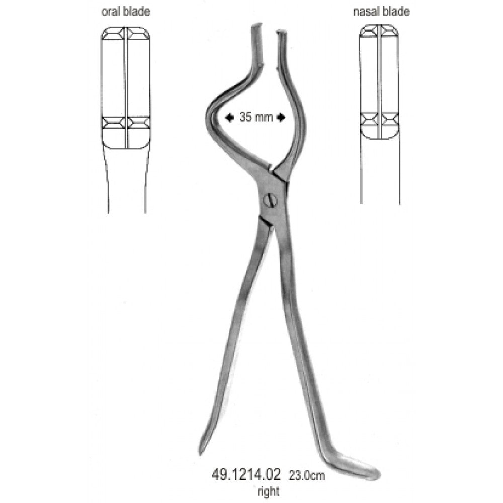 Disimpaction Forceps right 35mm, 23cm - Surgix Instruments Stainless Steel Medical Instrument