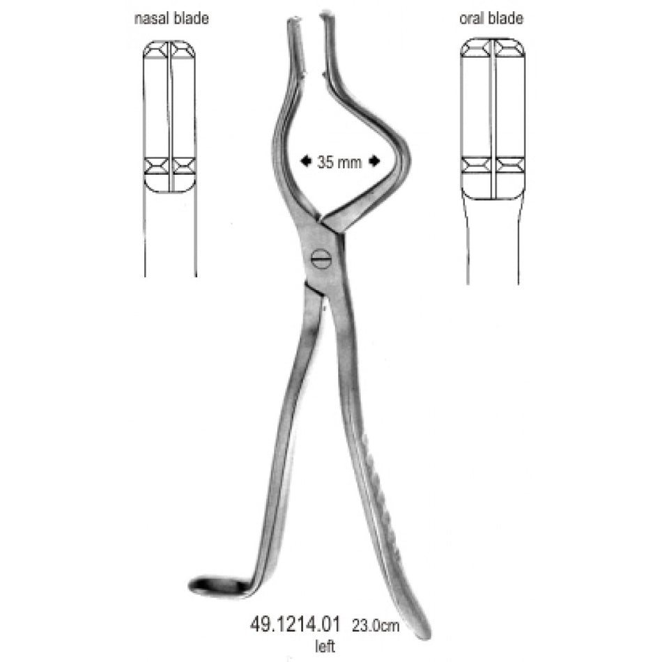 Disimpaction Forceps left 35mm, 23cm - Surgix Instruments Stainless Steel Medical Instrument