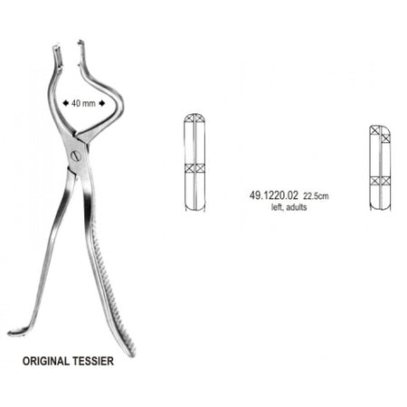 Tessier Disimpaction Forceps left 22.5cm - Surgix Instruments Stainless Steel Medical Instrument