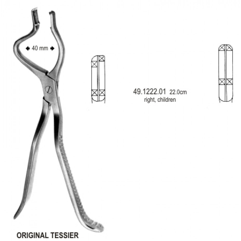 Tessier Disimpaction Forceps right child 22cm - Surgix Instruments Stainless Steel Medical Instrument