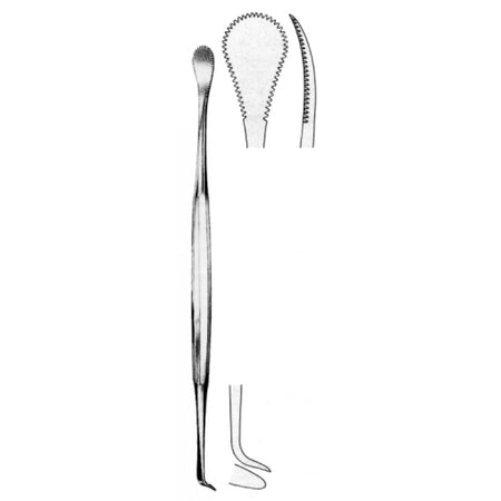 Henke Tonsil Dissector D/E 17mm, 23.5cm – Surgix Instruments Tonsil Instrument, SKU 50.0130.23
