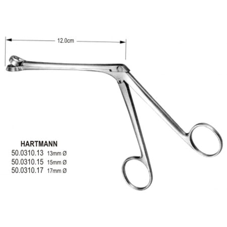 Hartmann Tonsil Punch Forceps – Surgix Instruments Tonsil Instrument, SKU 50.0310.17