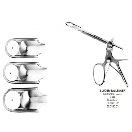 Sluder-Ballenger Tonsillotome w/3 blades – Surgix Instruments Tonsil Instrument, SKU 50.0320.00