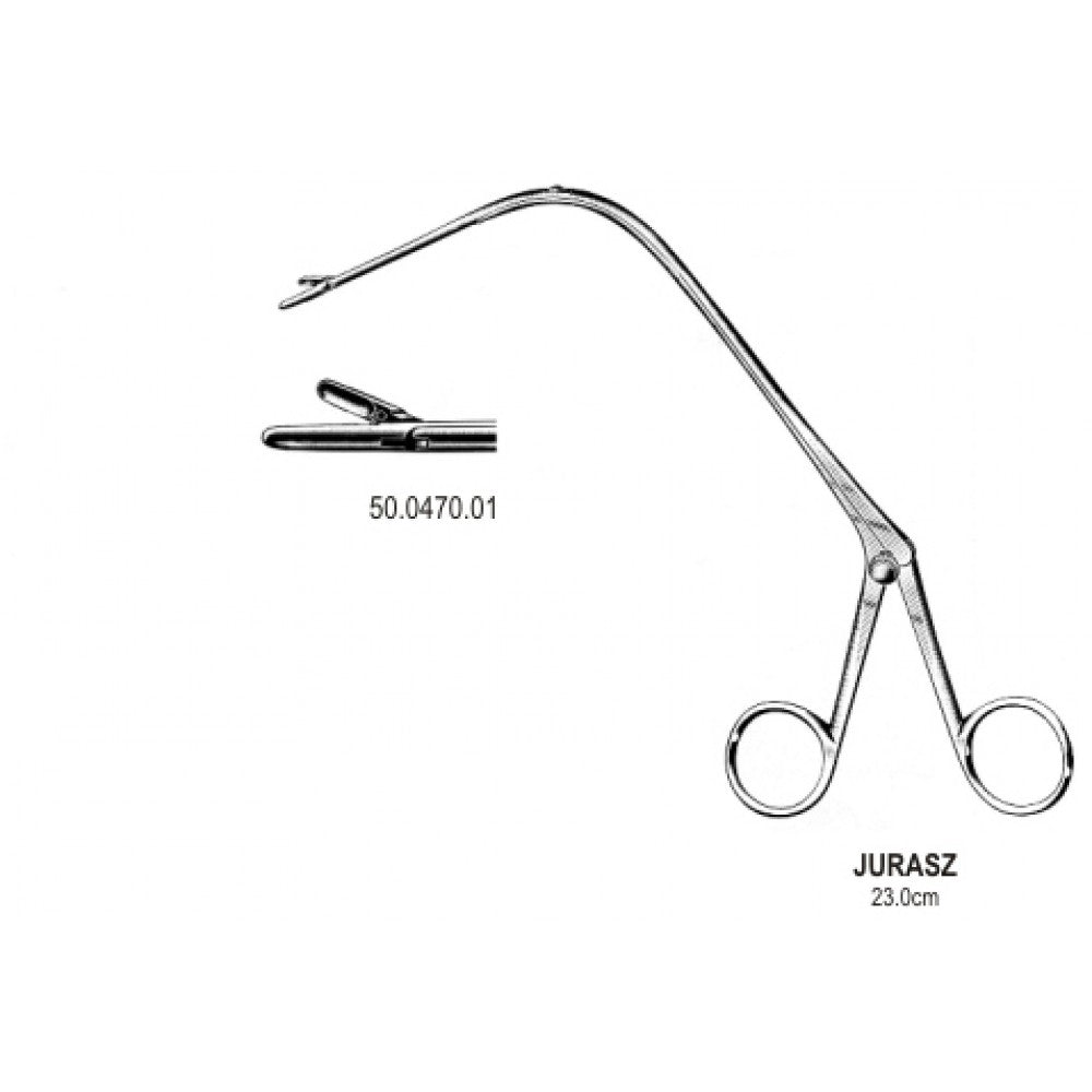 JURASZ Larynx Forceps right 23cm, Fig.1 – Surgix Instruments Tonsil Instrument, SKU 50.0470.01