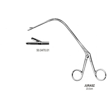 JURASZ Larynx Forceps right 23cm, Fig.1 – Surgix Instruments Tonsil Instrument, SKU 50.0470.01