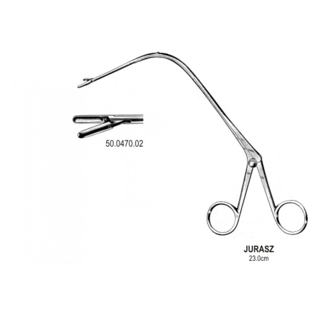 JURASZ Larynx Forceps left 23cm, Fig.2 – Surgix Instruments Tonsil Instrument, SKU 50.0470.02