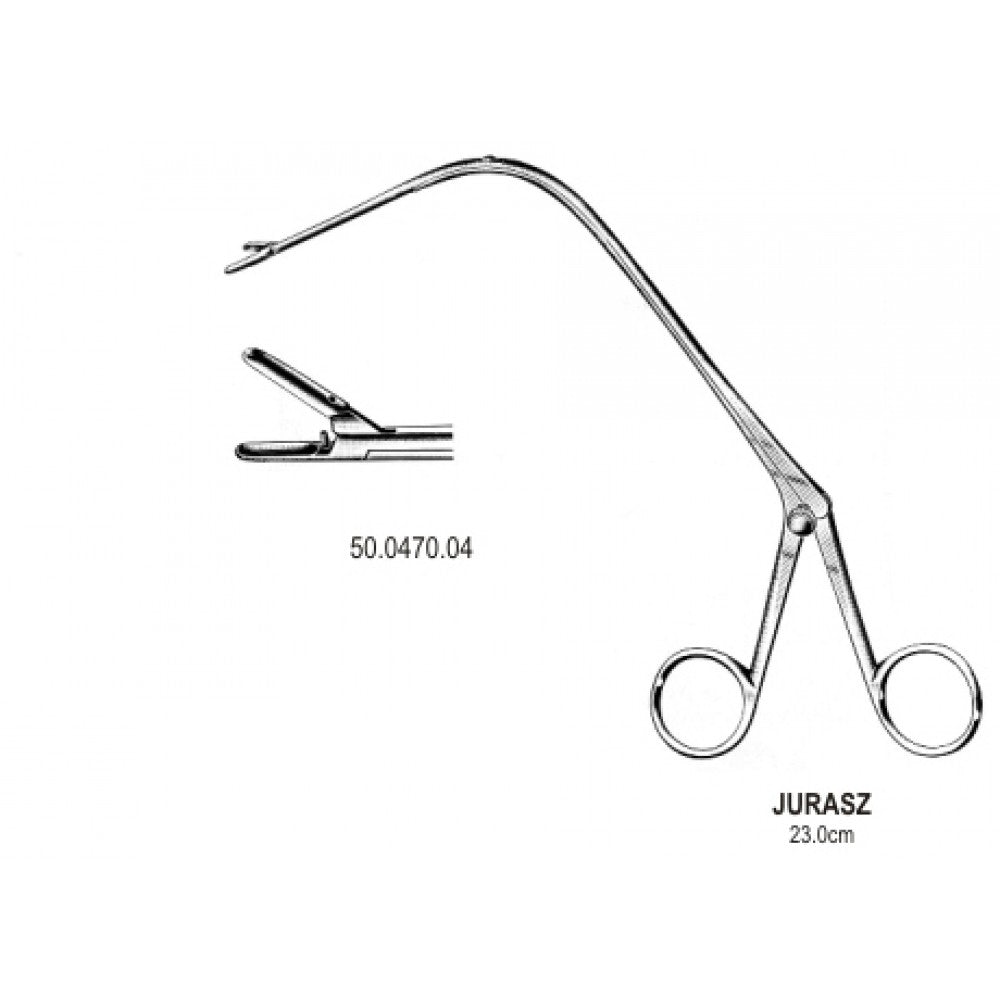 JURASZ Larynx Forceps upward 23cm, Fig.4 – Surgix Instruments Tonsil Instrument, SKU 50.0470.04