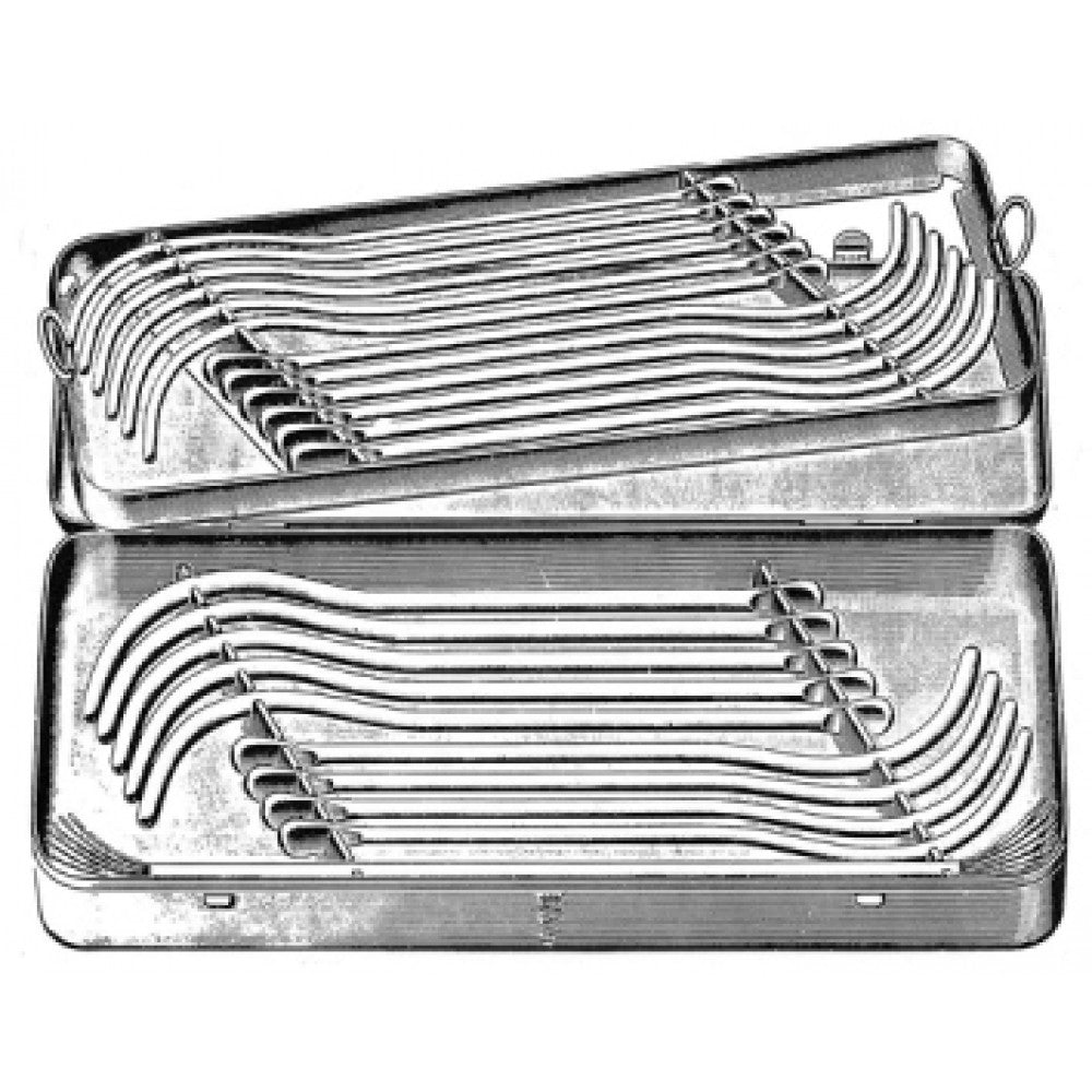 Guyon Urethral Bougies set/21, 10-30FG, 8-36FG, 420x175x40mm – Surgix Instruments Urology Instrument, SKU 58.0291.00