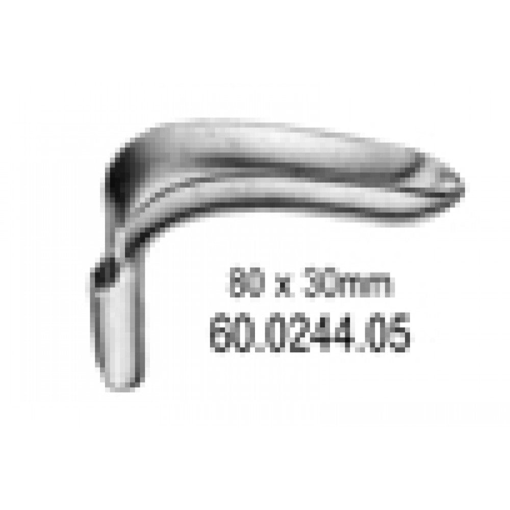 Blade for Bozemann Vaginal Retractor 80x30mm – Surgix Instruments vaginal retractors, SKU 60.0244.05