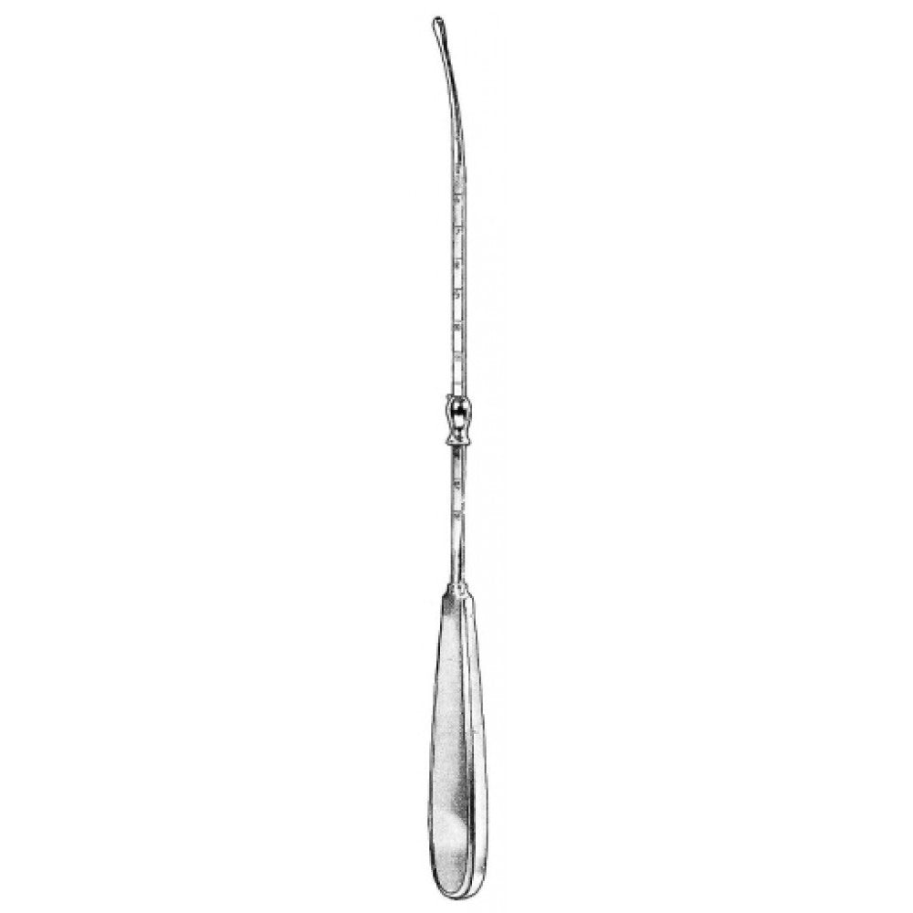 Valleix Uterine Sound w/guard 25cm S/P – Surgix Instruments uterine sounds and probes, SKU 60.0486.25
