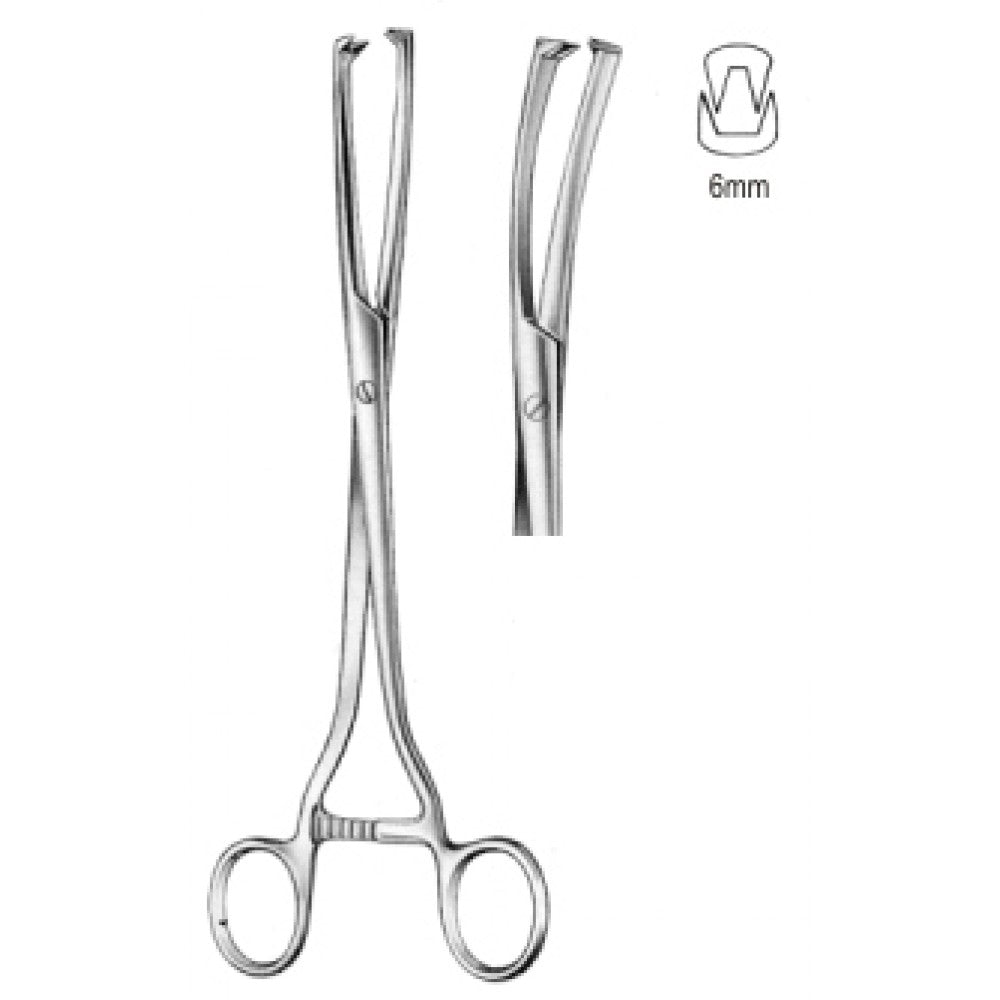 Museux Vulsellum Fcps str S/J 6mm, 24cm – Surgix Instruments vulsellum forceps, SKU 60.0630.06