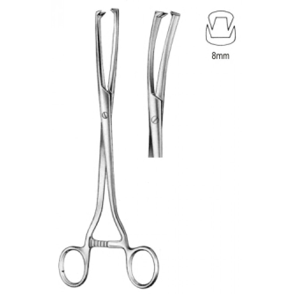 Museux Vulsellum Fcps cvd S/J 8mm, 24cm – Surgix Instruments vulsellum forceps, SKU 60.0631.08
