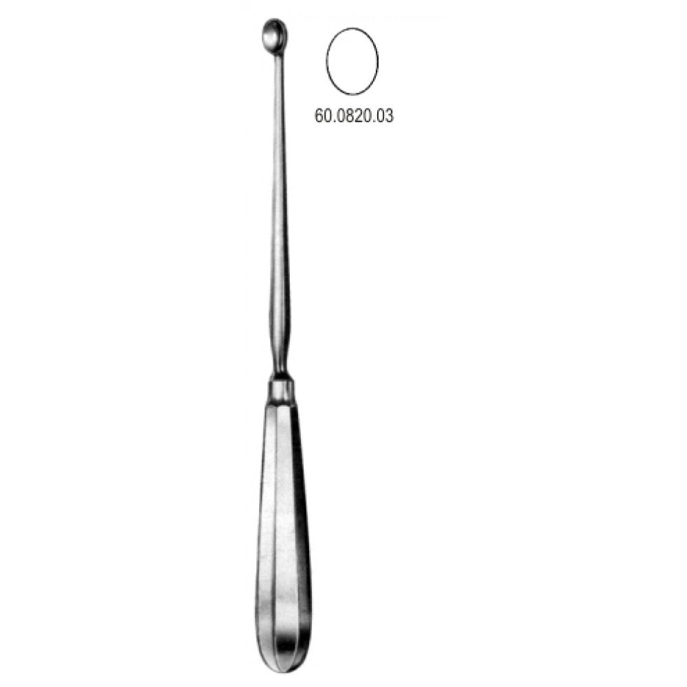 Simon Uterus Scoop Sharp 25cm – Surgix Instruments uterine curettes and scoops, SKU 60.0820.03