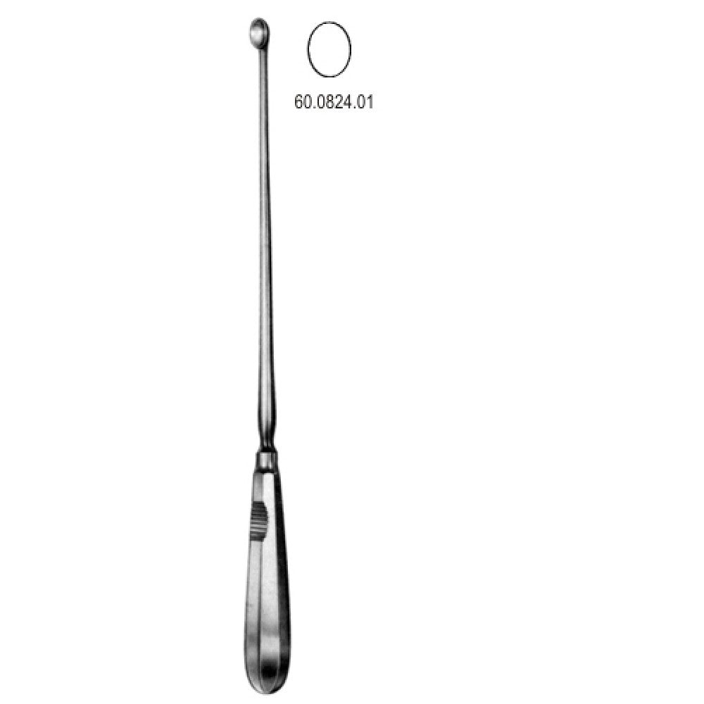 Schroeder Uterine Scoop sharp 6.8mm, 30cm – Surgix Instruments uterine curettes and scoops, SKU 60.0824.01