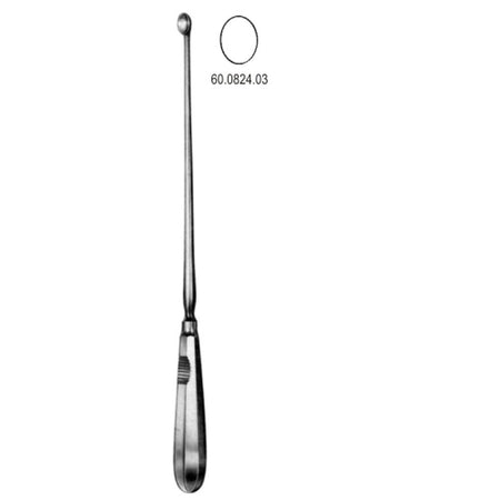 Schroeder Uterine Scoop sharp 10.0mm, 30cm – Surgix Instruments uterine curettes and scoops, SKU 60.0824.03