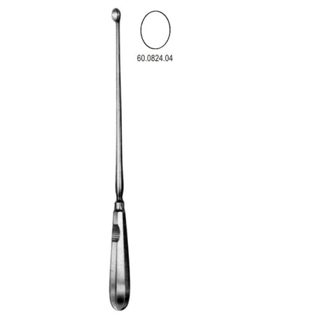 Schroeder Uterine Scoop sharp 11.5mm, 30cm – Surgix Instruments uterine curettes and scoops, SKU 60.0824.04