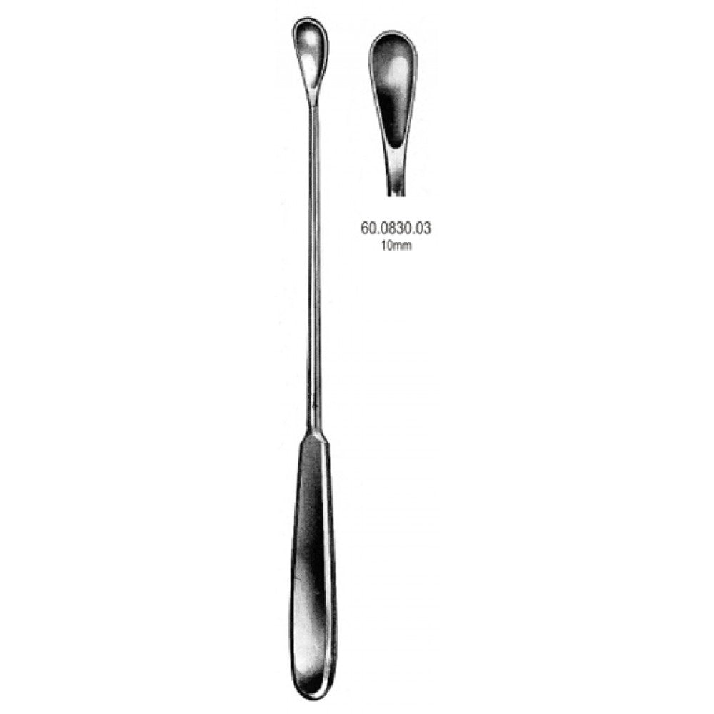 Gourdet Uterine Scoop blunt 10mm, 28cm – Surgix Instruments uterine curettes and scoops, SKU 60.0830.03