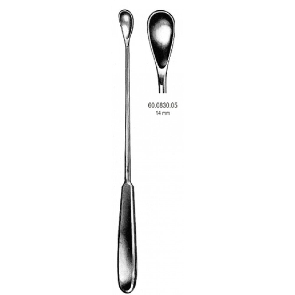 Gourdet Uterine Scoop blunt 14mm, 28cm – Surgix Instruments uterine curettes and scoops, SKU 60.0830.05