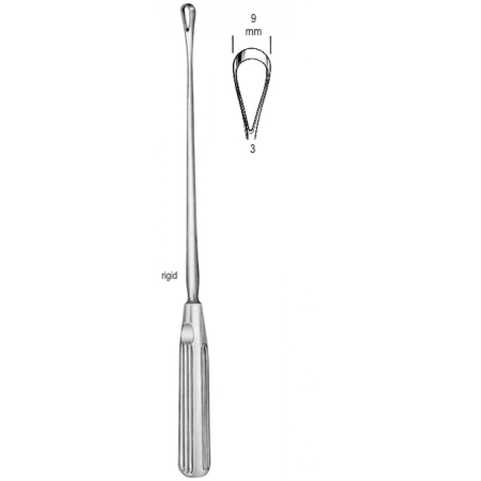 Sims Uterine Curette rig. bl 9mm 31cm Fig.3 – Surgix Instruments uterine curettes and scoops, SKU SGX-102795