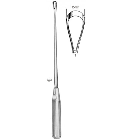 Sims Uterine Curette rig. bl 15mm 31cm Fig.7 – Surgix Instruments uterine curettes and scoops, SKU 60.0842.15