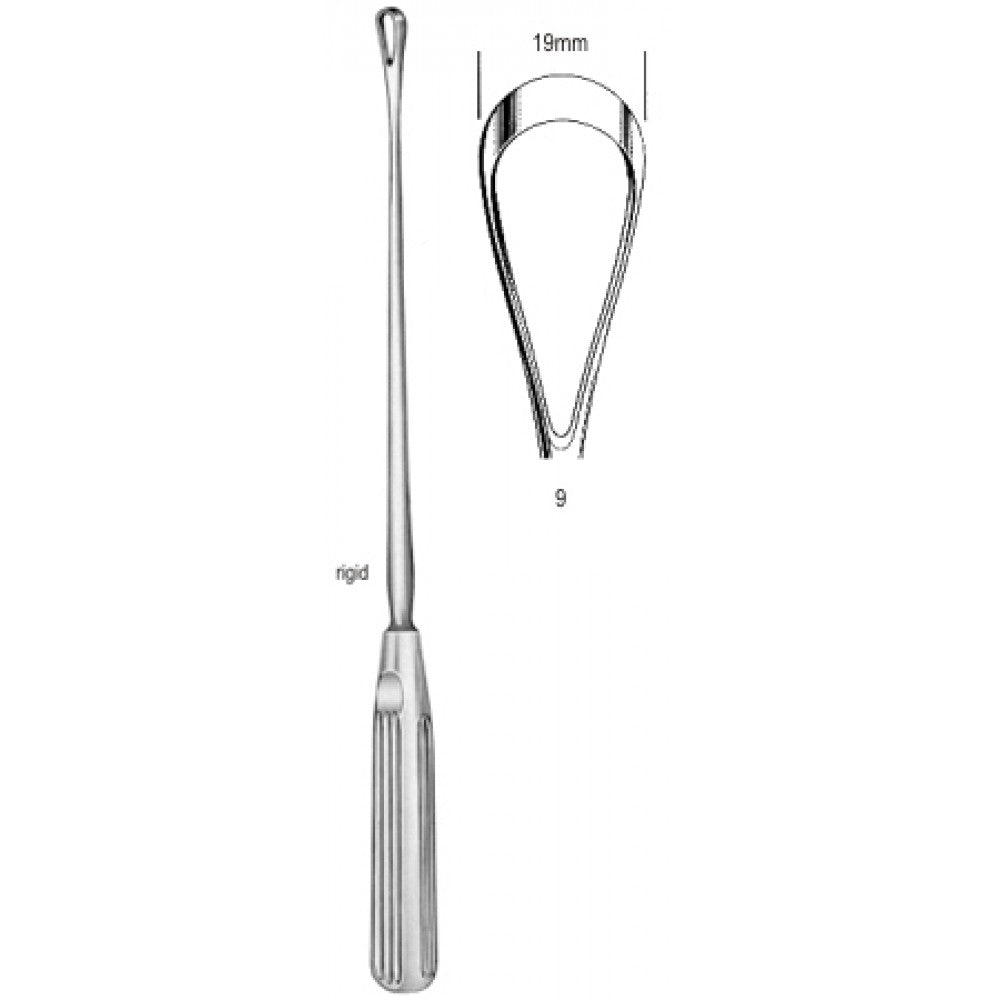 Sims Uterine Curette rig. bl 19mm 31cm Fig.9 – Surgix Instruments uterine curettes and scoops, SKU 60.0842.19