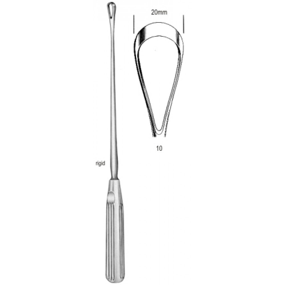 Sims Uterine Curette rig. bl 20mm 31cm Fig.10 – Surgix Instruments uterine curettes and scoops, SKU 60.0842.20
