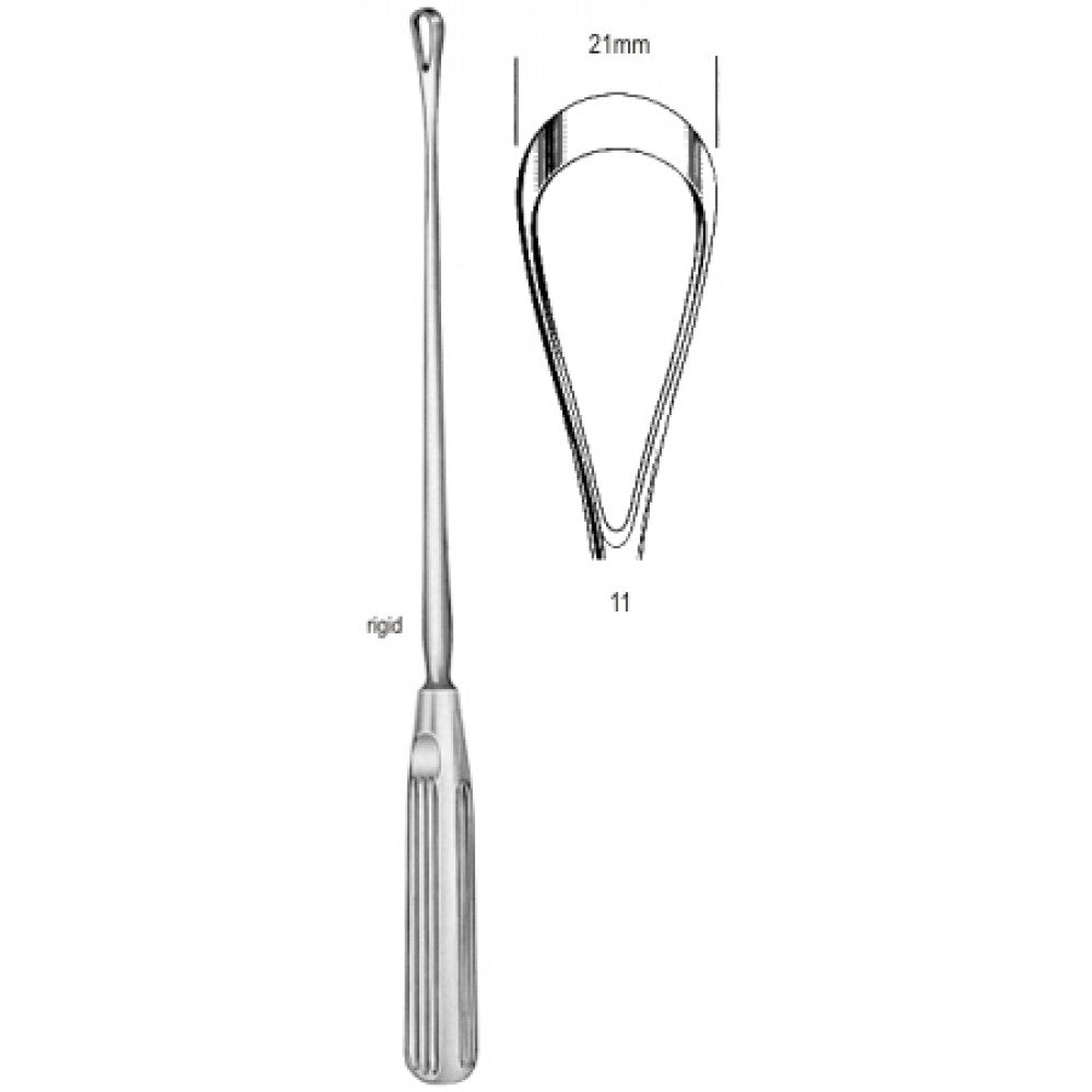 Sims Uterine Curette rig. sh 21mm 31cm Fig.11 – Surgix Instruments uterine curettes and scoops, SKU 60.0840.21