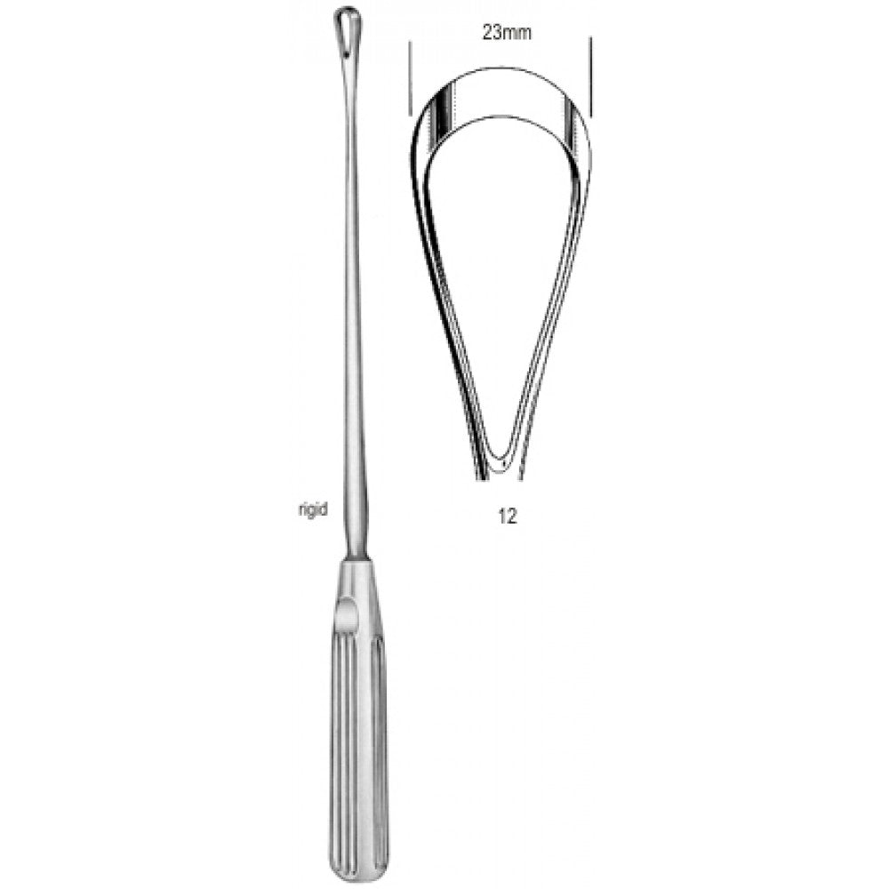 Sims Uterine Curette rig. bl 23mm 31cm Fig.12 – Surgix Instruments uterine curettes and scoops, SKU 60.0842.23
