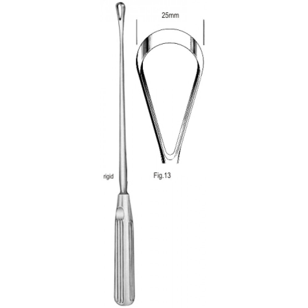 Sims Uterine Curette rig. sh 25mm 31cm Fig.13 – Surgix Instruments uterine curettes and scoops, SKU 60.0840.25