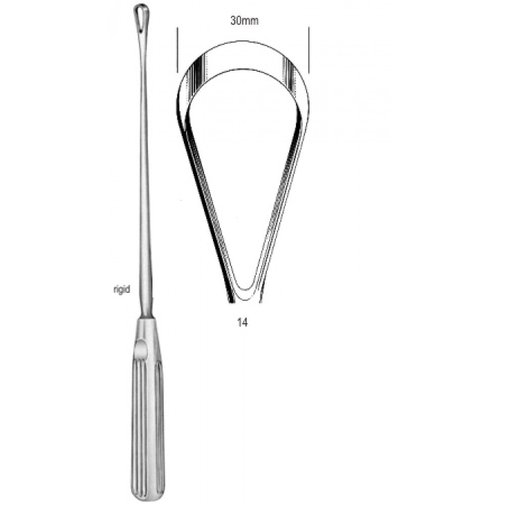 Sims Uterine Curette rig. bl 30mm 31cm Fig.14 – Surgix Instruments uterine curettes and scoops, SKU 60.0842.30