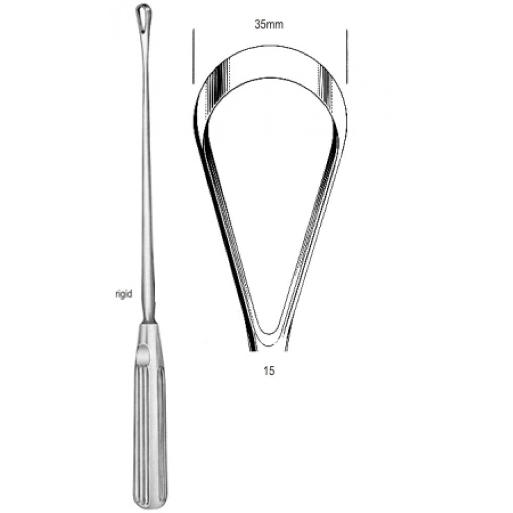 Sims Uterine Curette rig. sh 35mm 31cm Fig.15 – Surgix Instruments uterine curettes and scoops, SKU 60.0840.35