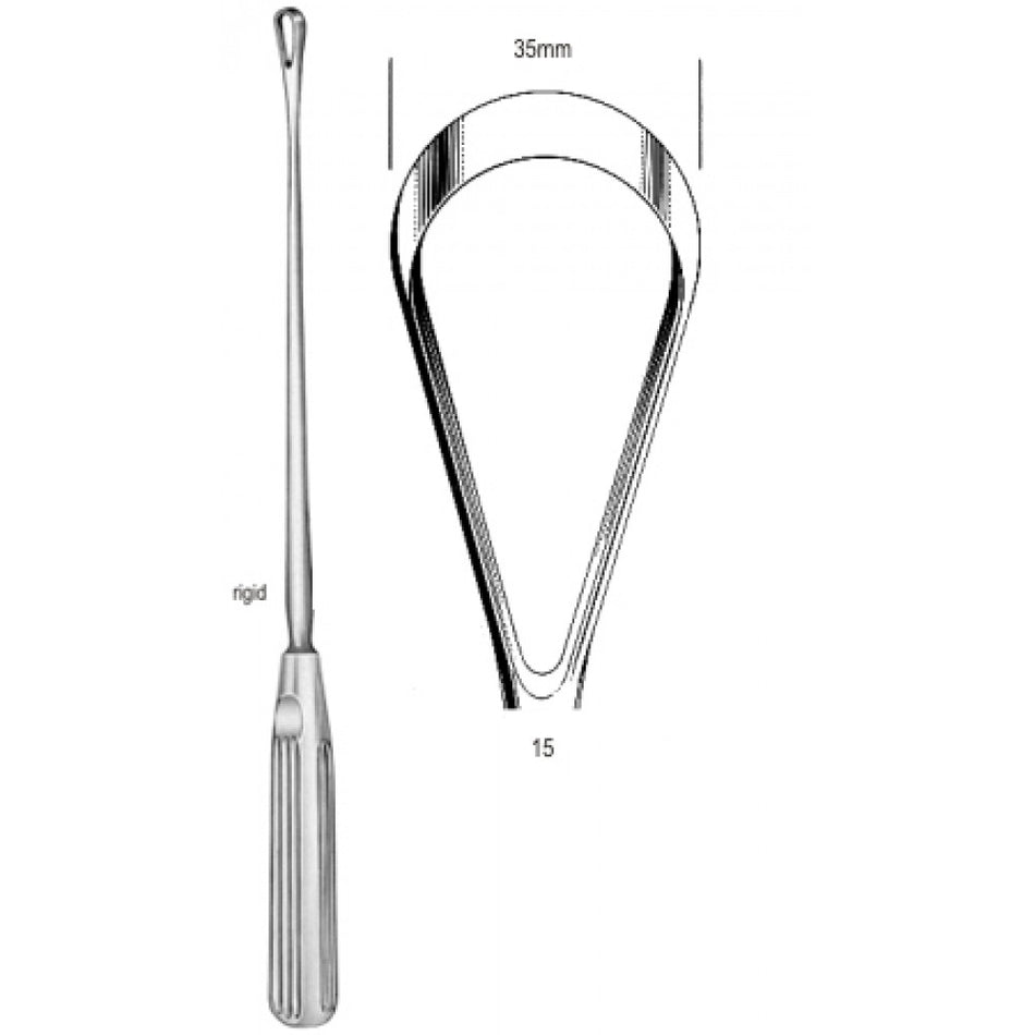 Sims Uterine Curette rig. sh 35mm 31cm Fig.15 – Surgix Instruments uterine curettes and scoops, SKU SGX-102801