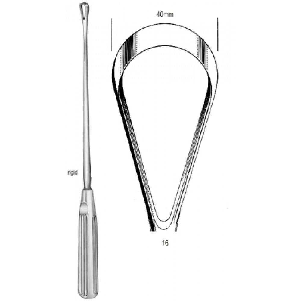 Sims Uterine Curette rig. sh 40mm 31cm Fig.16 – Surgix Instruments uterine curettes and scoops, SKU 60.0840.40