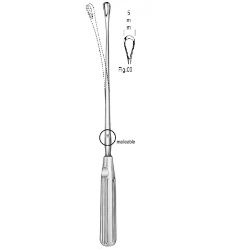 Sims Uterine Curette mal. sh 5mm 31cm Fig.00 – Surgix Instruments uterine curettes and scoops, SKU 60.0844.05