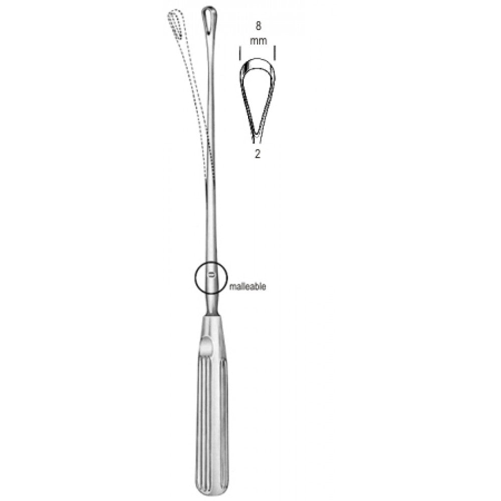Sims Uterine Curette mal. bl 8mm 31cm Fig.2 – Surgix Instruments uterine curettes and scoops, SKU 60.0846.08