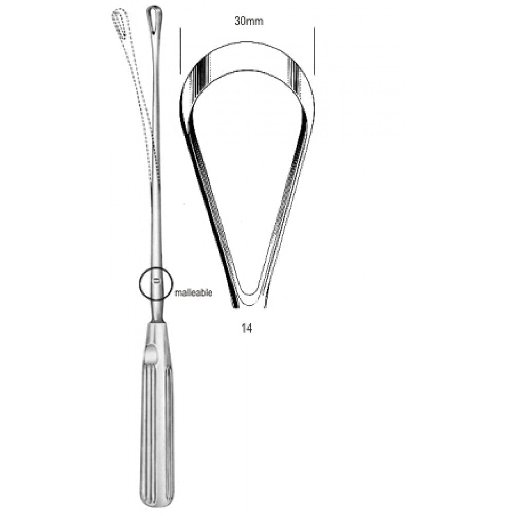 Sims Uterine Curette mal. bl 30mm 31cm Fig.14 – Surgix Instruments uterine curettes and scoops, SKU 60.0846.30