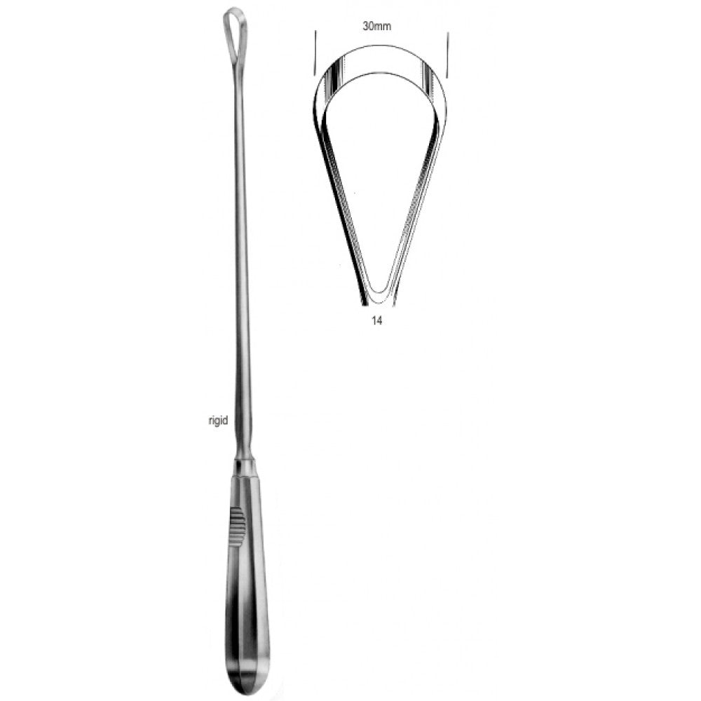 Bumm Curette blunt rigid 30mm, 34cm Fig.14 – Surgix Instruments uterine curettes and scoops, SKU 60.0862.30