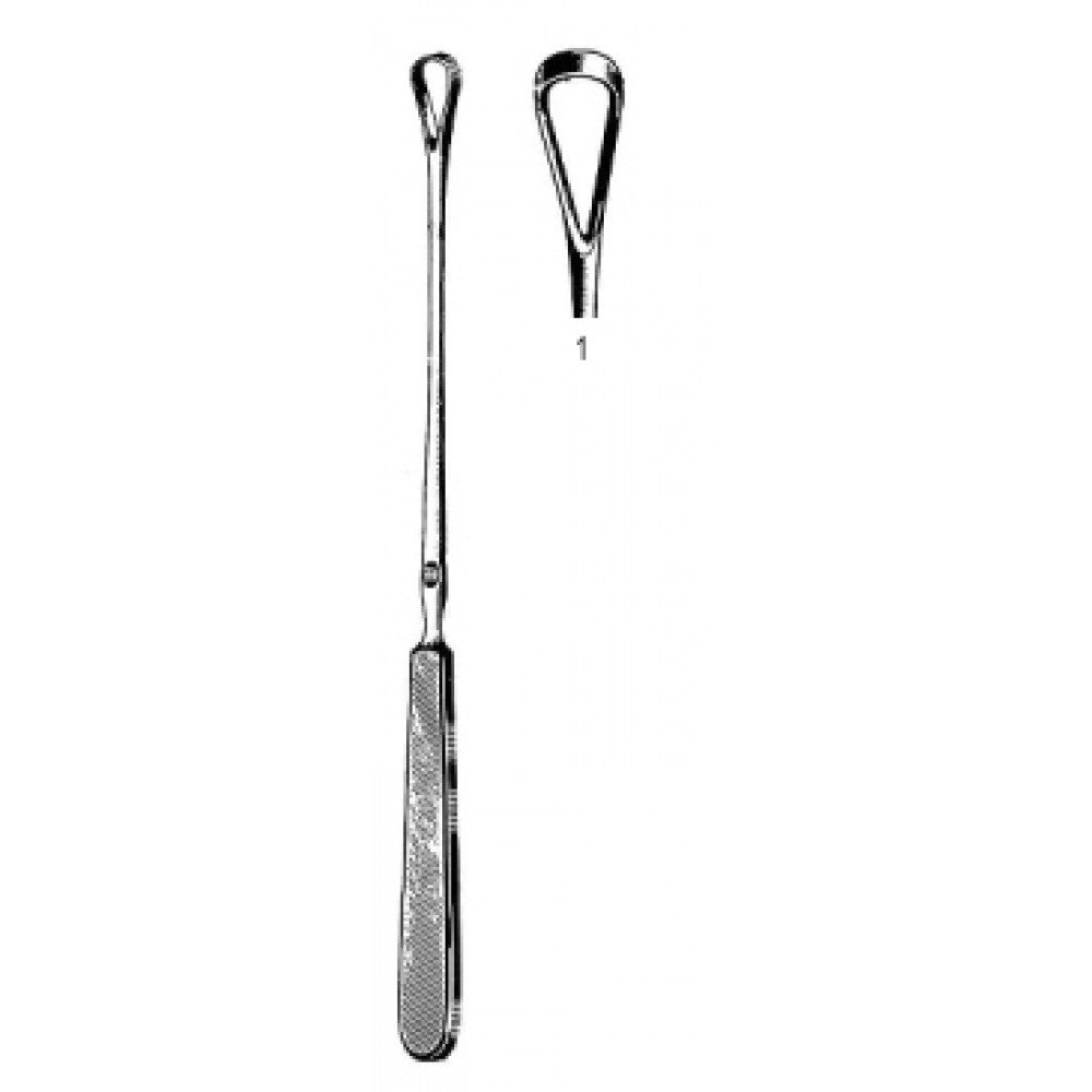 Sims Curette malleable sharp 25cm Fig.1 – Surgix Instruments uterine curettes and scoops, SKU 60.0880.01