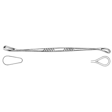Sims Uterine Curette D/E sh/bl 25cm – Surgix Instruments uterine curettes and scoops, SKU 60.0902.25