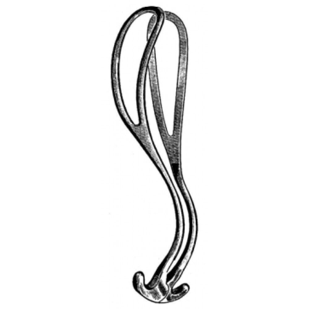 Laufe-Piper Obst. Forceps hollow blade 30cm – Surgix Instruments obstetrics instrument, SKU 62.0110.30