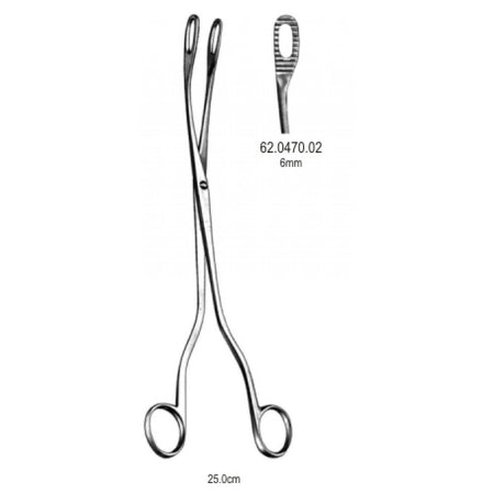 J.A.M.W Placenta Forceps Curved 6.0mm, 25cm Fig.2 – Surgix Instruments obstetrics instrument, SKU 62.0470.02