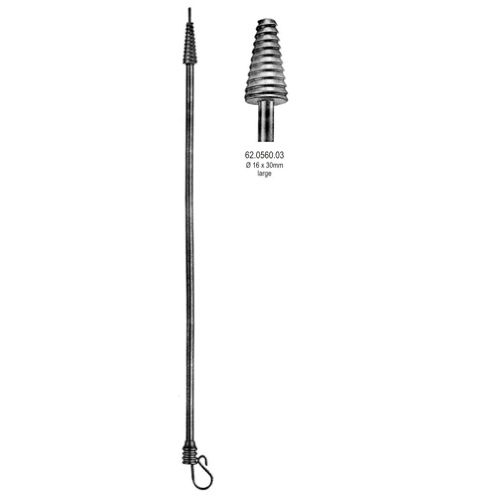Leech-Wilkinson Int-uterine cannula 16x30mm large, 26.5cm - Surgix Instruments Stainless Steel Surgical Cannula