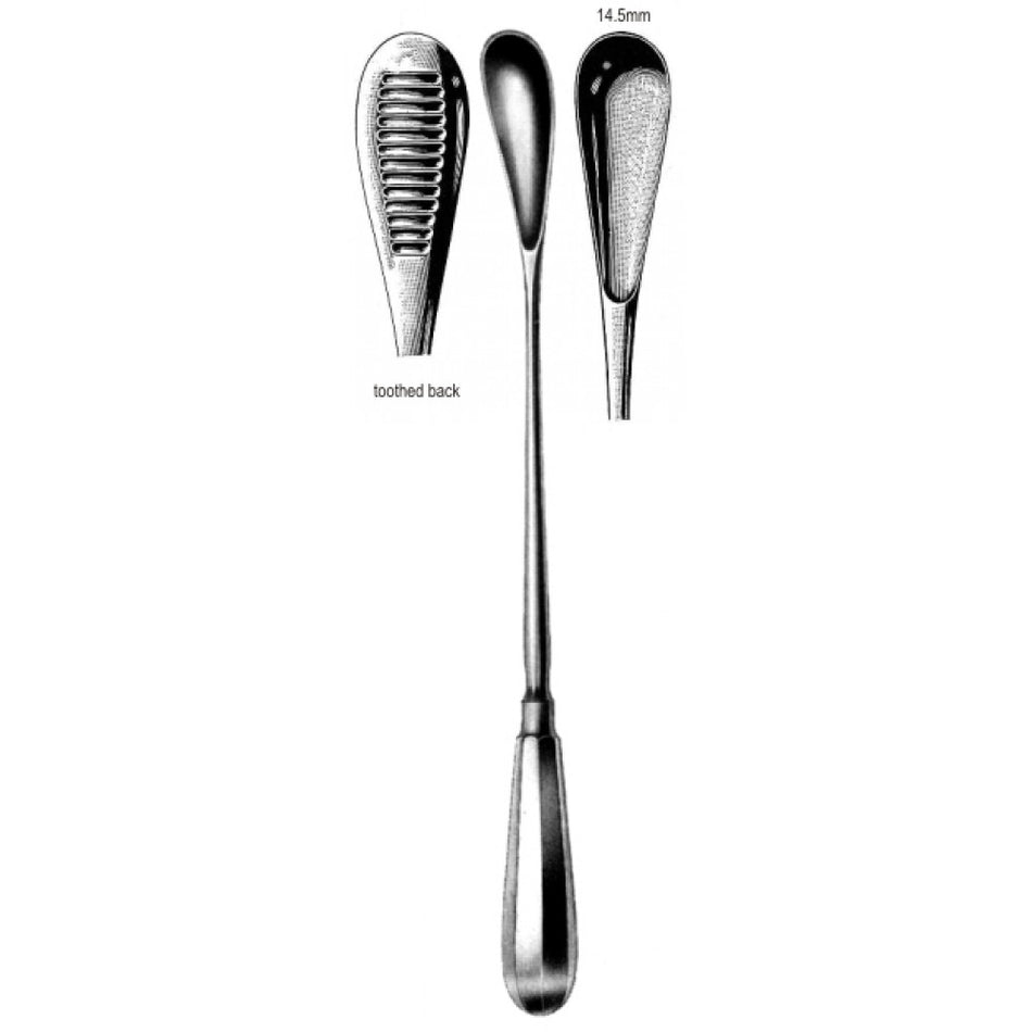 Cuzzi Ovum Curette 14.5mm, 30cm – Surgix Instruments obstetrics instrument, SKU 62.0570.01