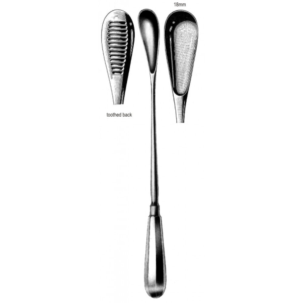 Cuzzi Ovum Curette 18mm, 30cm – Surgix Instruments obstetrics instrument, SKU 62.0570.02