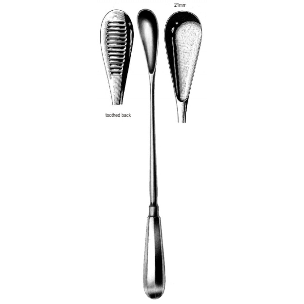 Cuzzi Ovum Curette 21mm, 30cm – Surgix Instruments obstetrics instrument, SKU 62.0570.03