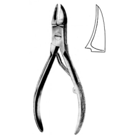Nail Nipper concave, smooth handle S/J 12cm – Surgix Instruments, SKU 66.0090.12