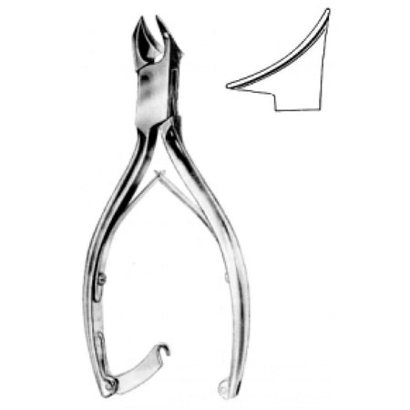 Nail Nipper moon smooth handle 14cm w/lock – Surgix Instruments, SKU 66.0100.14