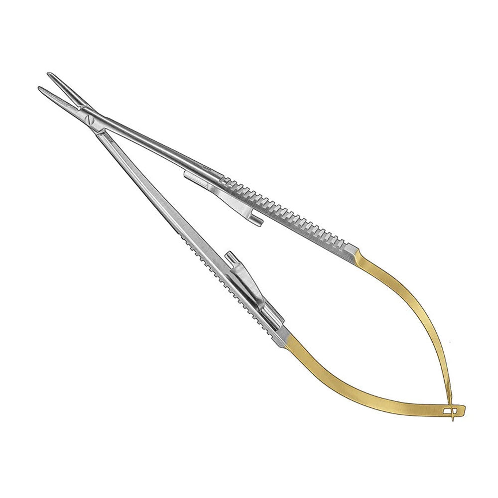 CASTROVIEJO, needle holder, 14 cm, Straight., TC – Micro Needle Holders | Surgix Instruments